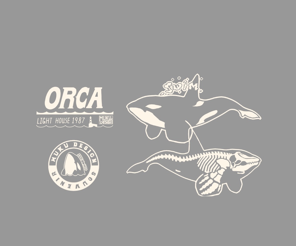 シャチ【社員証入れ】オルカライトハウス・サドルパッチグレー・パスケース【パスケース】