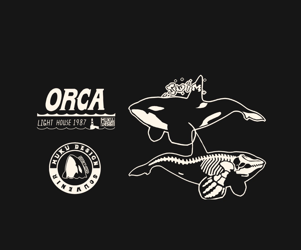 シャチ【社員証入れ】オルカライトハウス・オルカブラック・パスケース【パスケース】