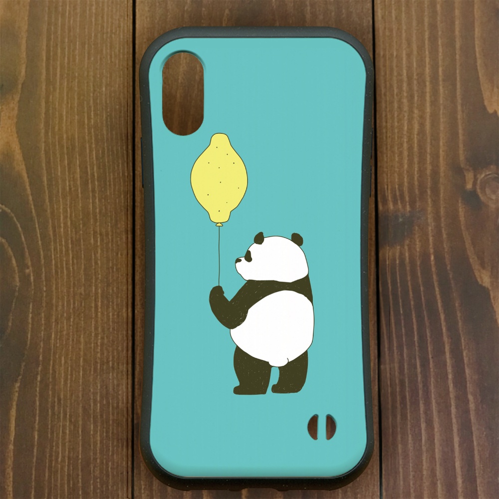 パンダ【iPhone13対応】パンダンチ・レモンバルーン グリップケース iPhone用【各機種あります