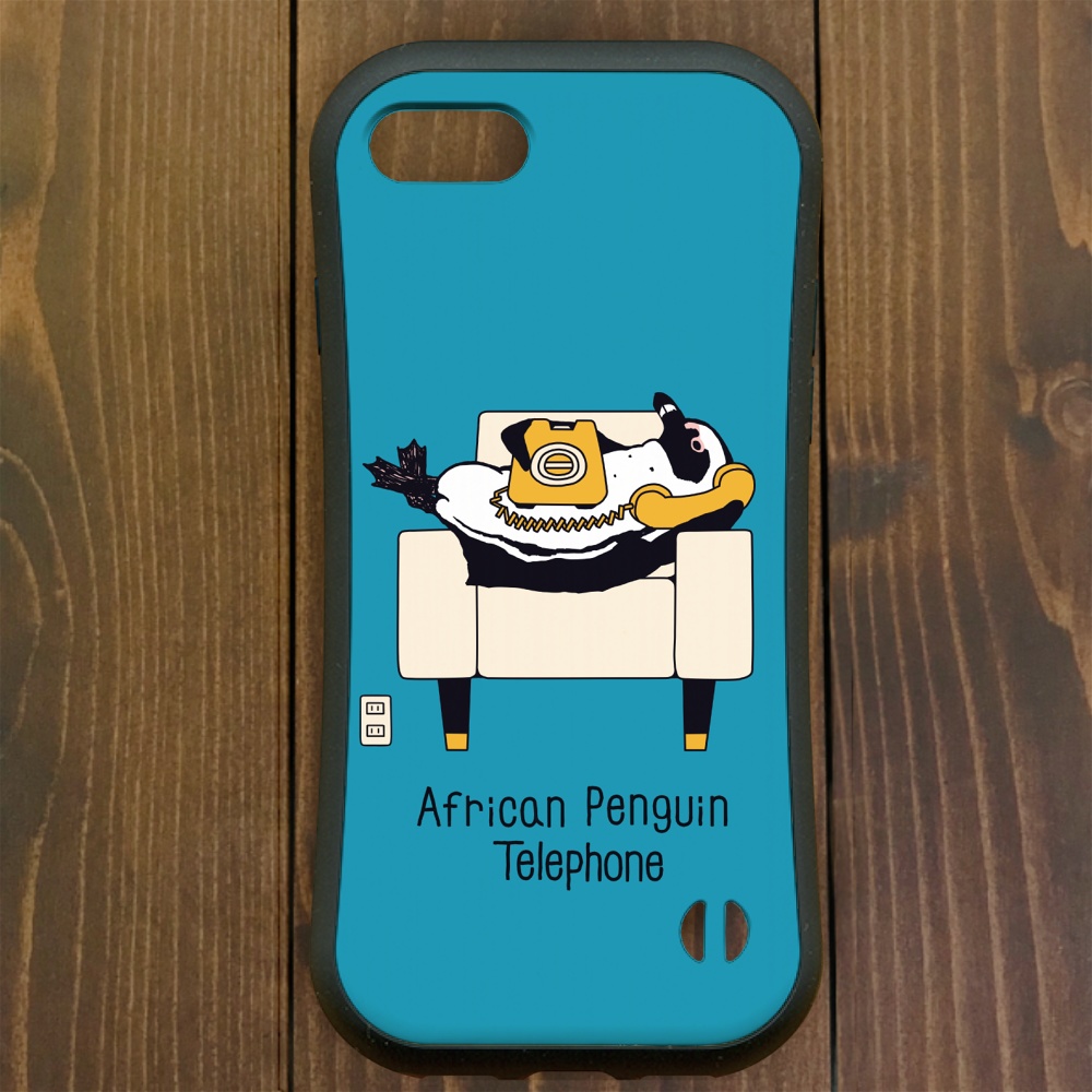 グリップケース【iPhone 12・11対応】ケープペンギン・トーク・ ブルー iPhone用