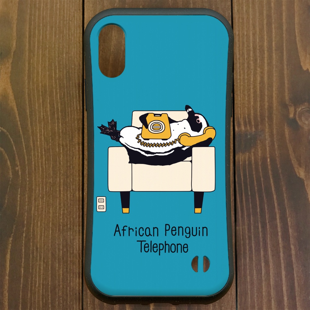 グリップケース【iPhone 12・11対応】ケープペンギン・トーク・ ブルー iPhone用