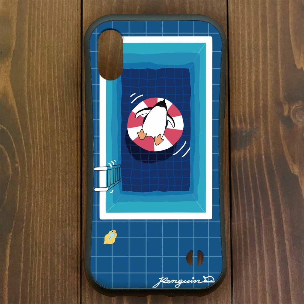 【iPhone12・iPhone13対応】ペンギン・フロート グリップケース iPhone用【各機種