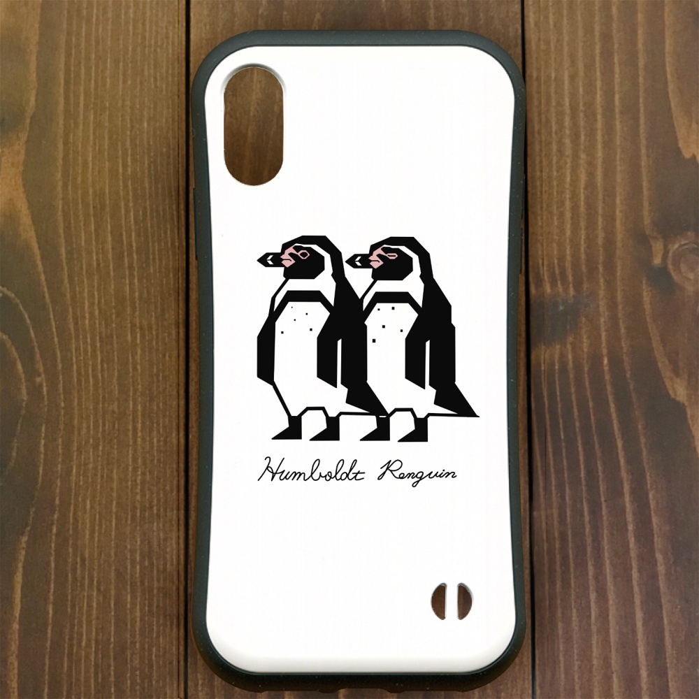 ペンギン【iPhone12・iPhone13対応】フンボルトカクカク・ホワイトグリップケース iPhone用【各機種