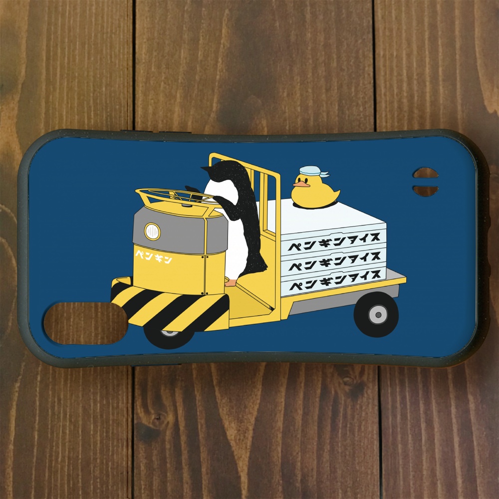 グリップケース【iPhone 13・14対応】ペンギンアイス iPhone用