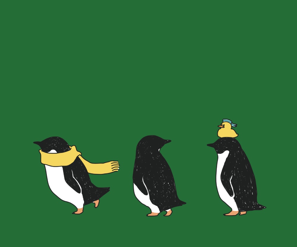 ペンギン【社員証入れ】ペンギンウィンター・マフラー パスケース【パスケース】