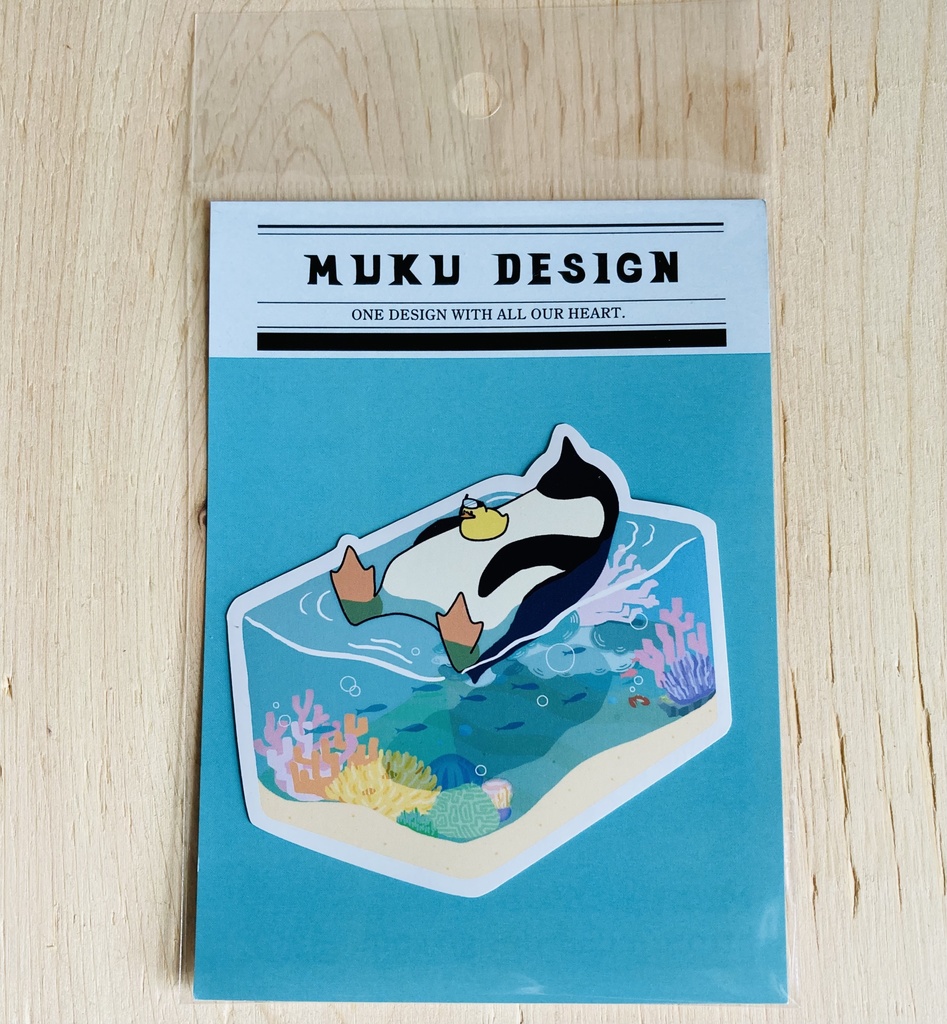 ペンギン【ステッカー】ペンギンフロート seaステッカー