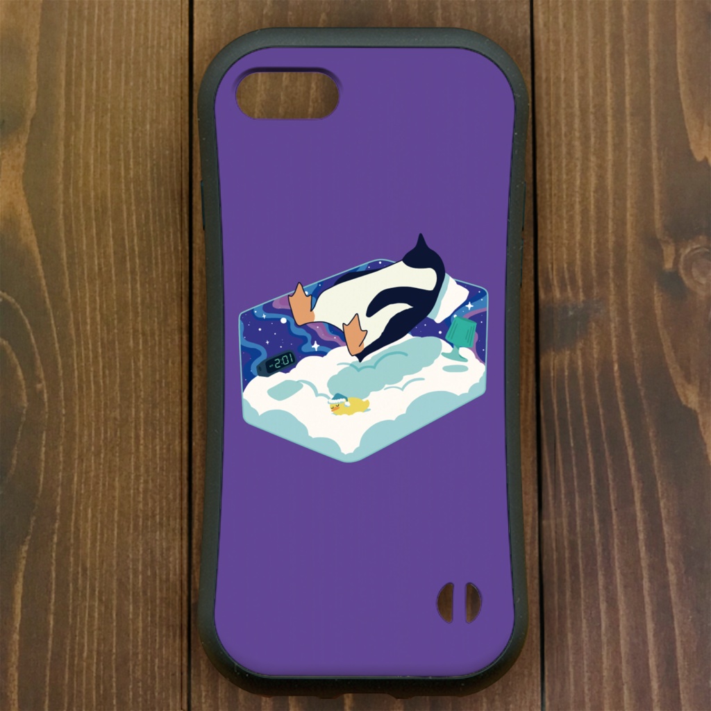 ペンギン【iPhone13・iPhone14対応】ペンギンフロートZZZ グリップケース iPhone用