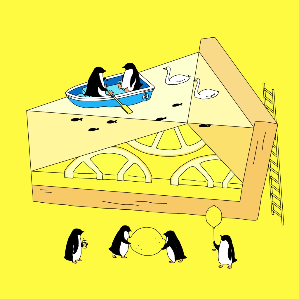 ペンギンレモンパイTシャツ