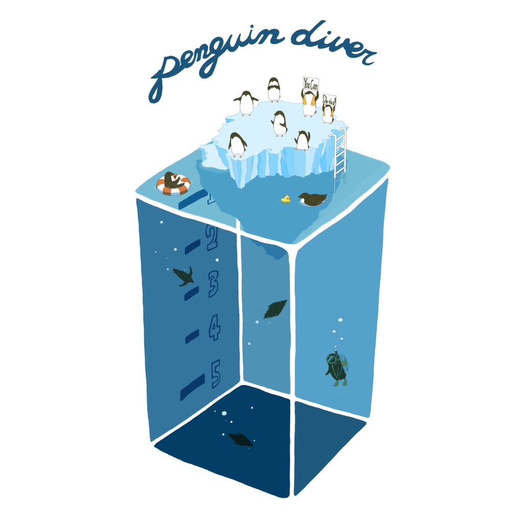 ペンギンダイバーTシャツ