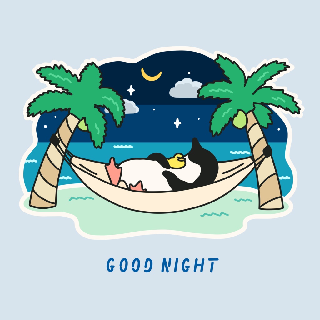 【ペンギン】グッドナイトペンギンTシャツ