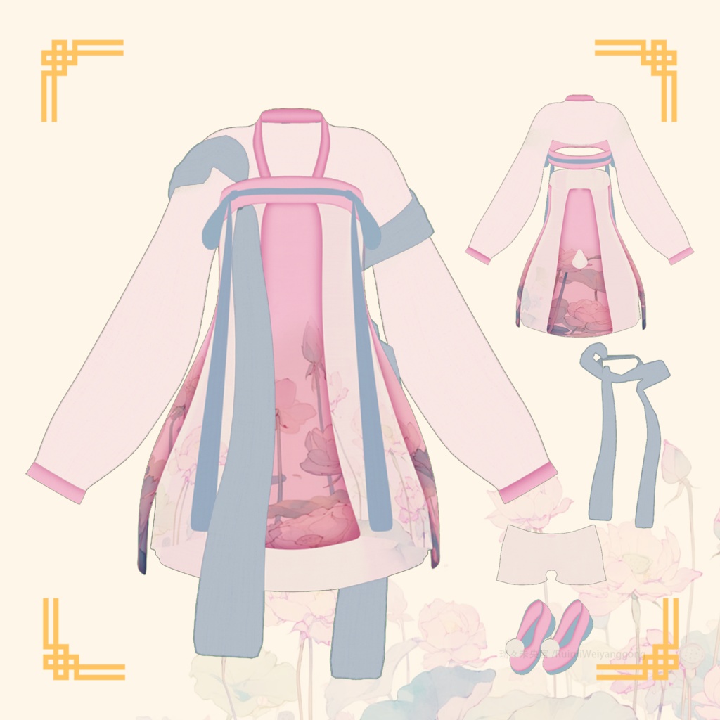 【VRChat】Golden Bamboo, Water Lilies / 金竹睡蓮【Milfy/ミルフィ対応】