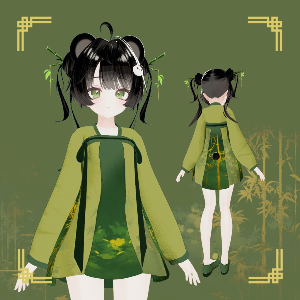【VRChat】Golden Bamboo, Water Lilies / 金竹睡蓮【Milfy/ミルフィ対応】