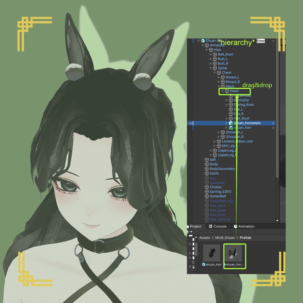 【VRChat】Horse Ears / 馬耳