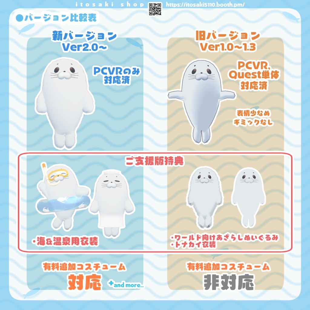 あざらし追加コスチューム【3D衣装・アイテム】