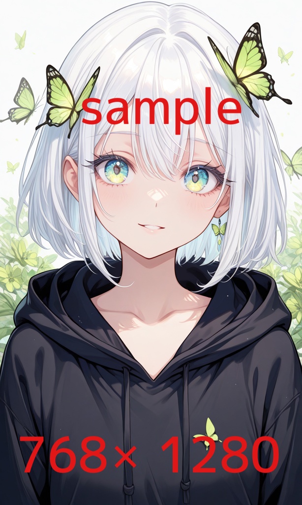 白髪女の子①