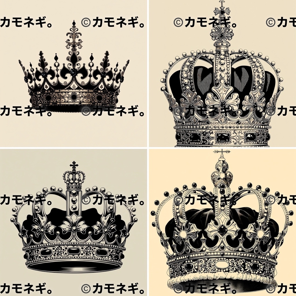 アンティーククラウン4種