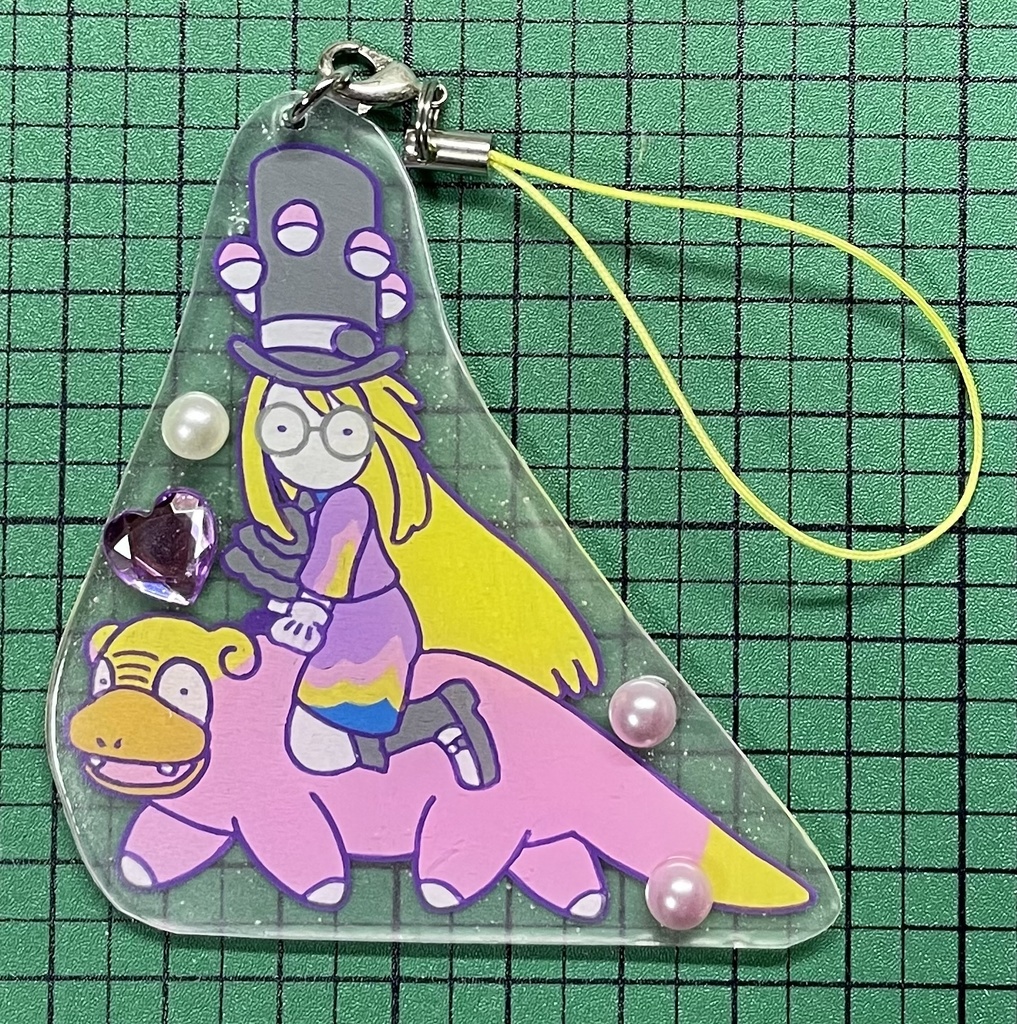 セイボリー&ヤドンアクキー風ストラップA