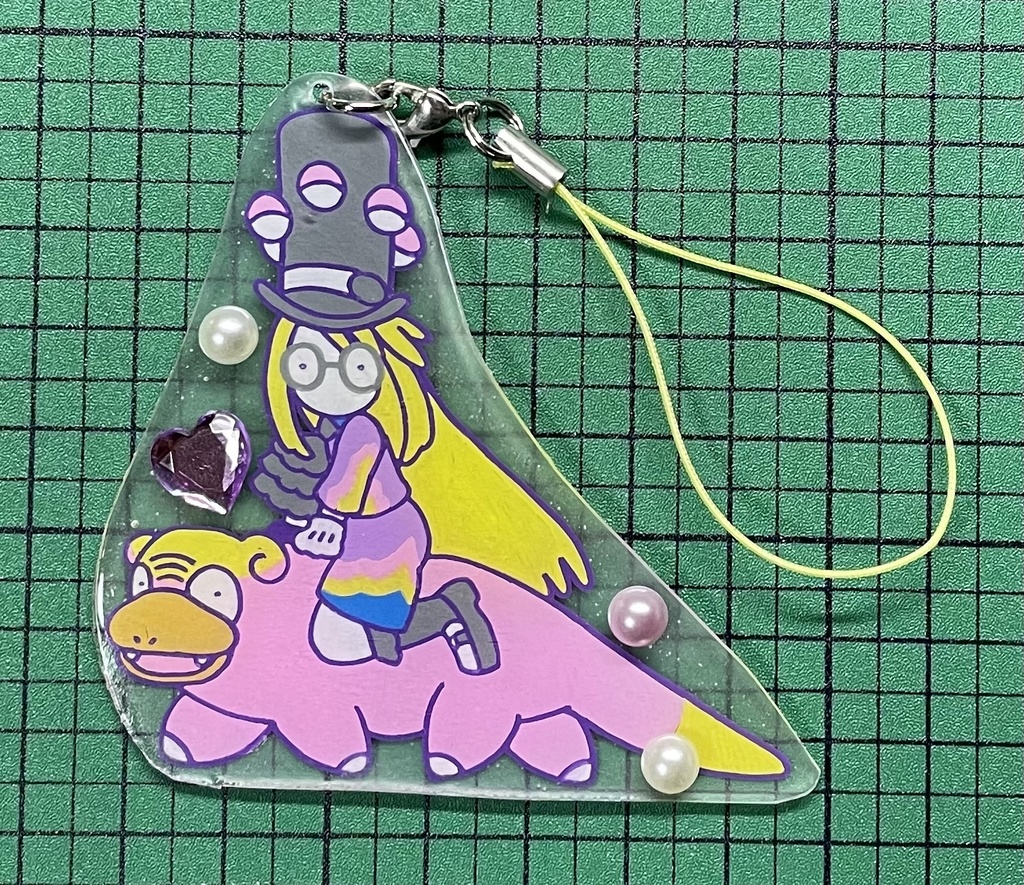 セイボリー&ヤドンアクキー風ストラップB