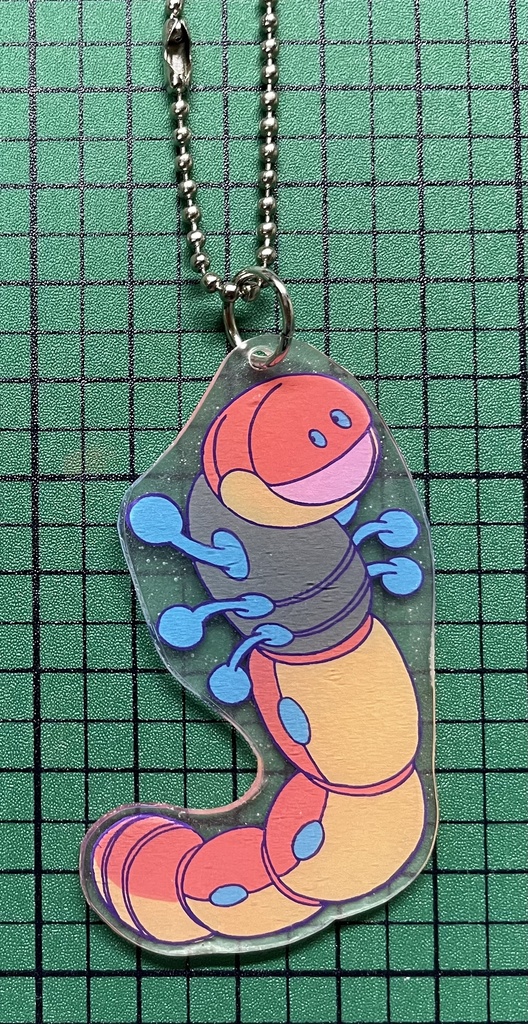 ミミズズのアクキー風ボールチェーン