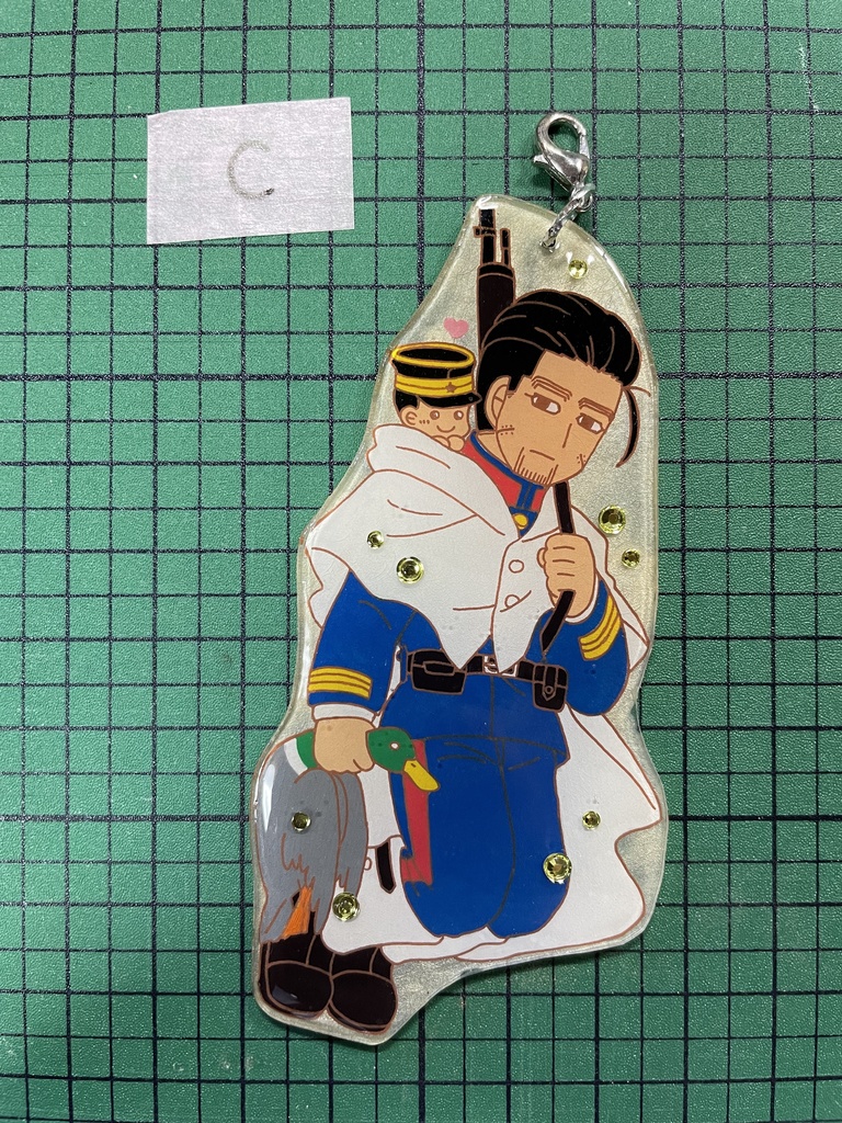 尾形百之助アクキー風ボールチェーンC