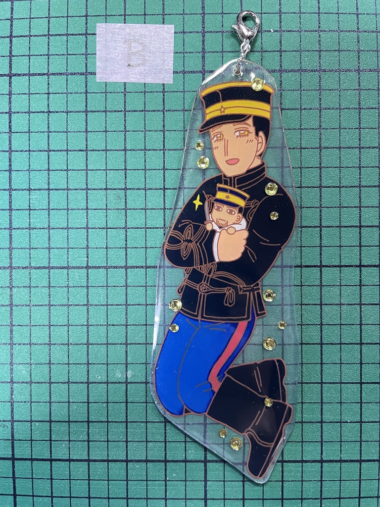 花沢勇作アクキー風ボールチェーンB