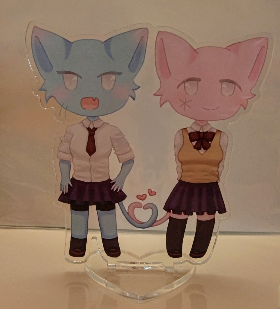 AA百合アクリルフィギュア　ギコ×しぃ