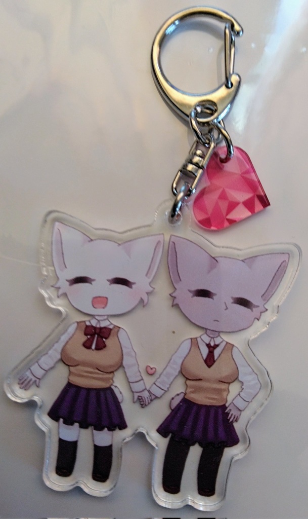 AA百合アクリルキーホルダー　モナー×フーン