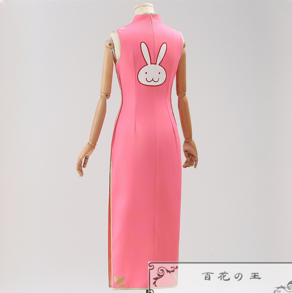 銀魂 神楽 チャイナドレス ウサギ柄 コスプレ衣装 コスチューム