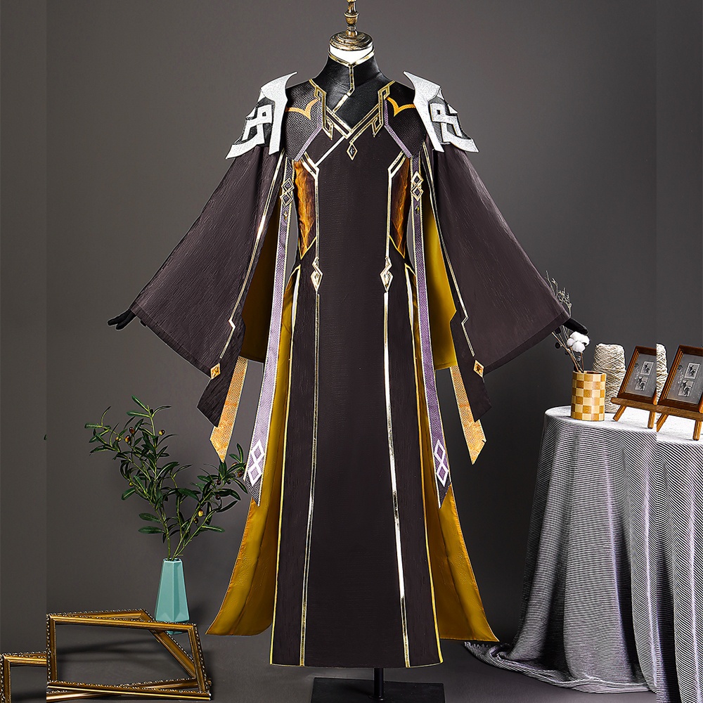 在庫品 原神 げんしん 岩神モラクス 岩王帝君 鍾離 コスプレ衣装 コスチューム
