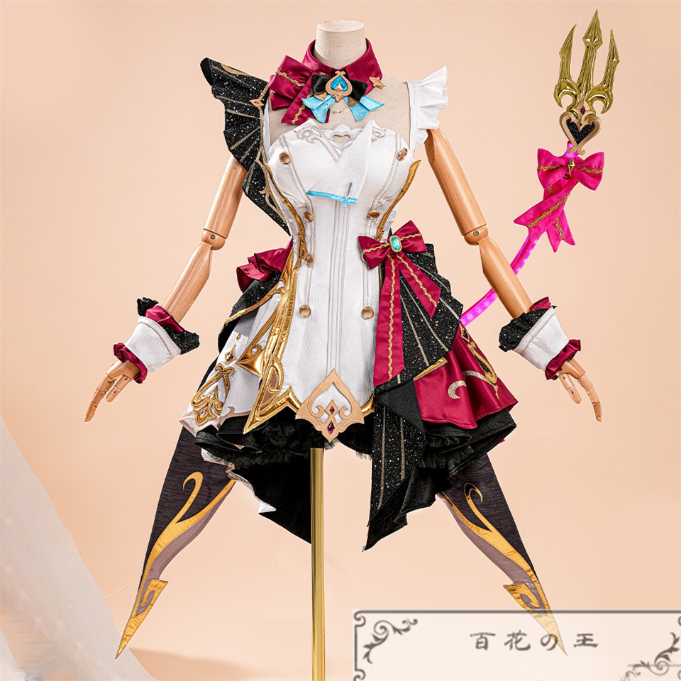 『一部在庫あり』原神 エスコフィエ コスプレ衣装 コスチューム 発光お尻尾付き