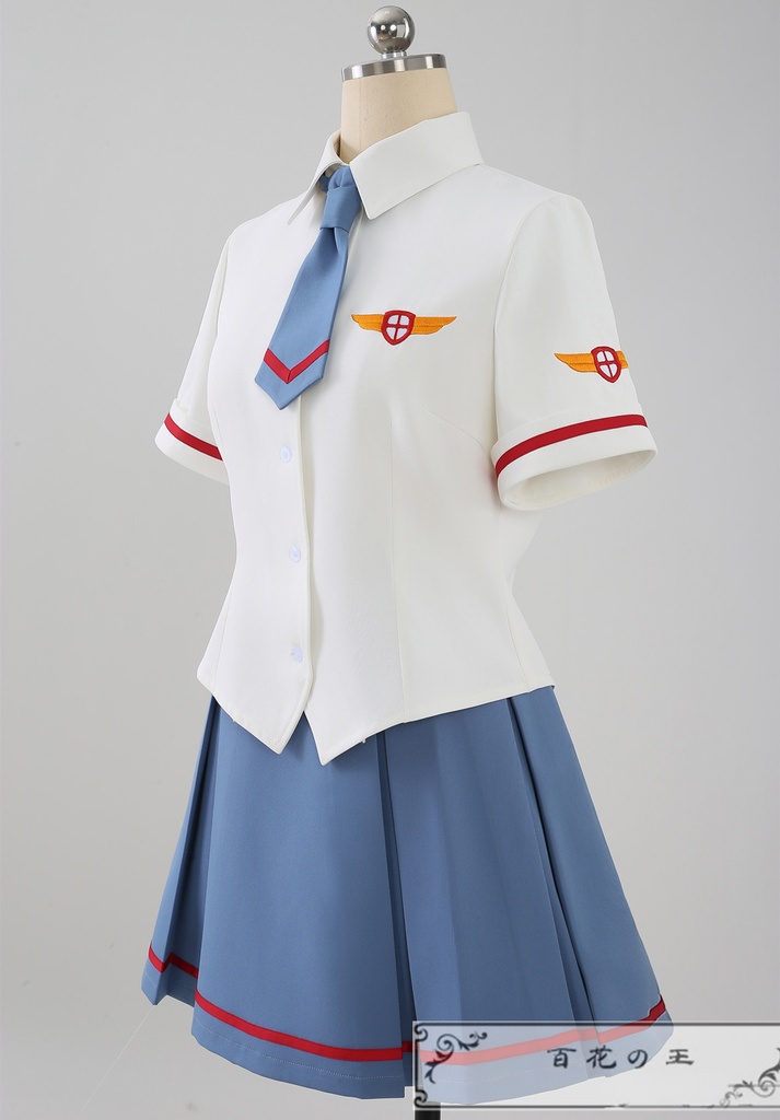 在庫品 カードキャプターさくら 木之本桜 友枝中学校 夏制服 コスチューム コスプレ衣装