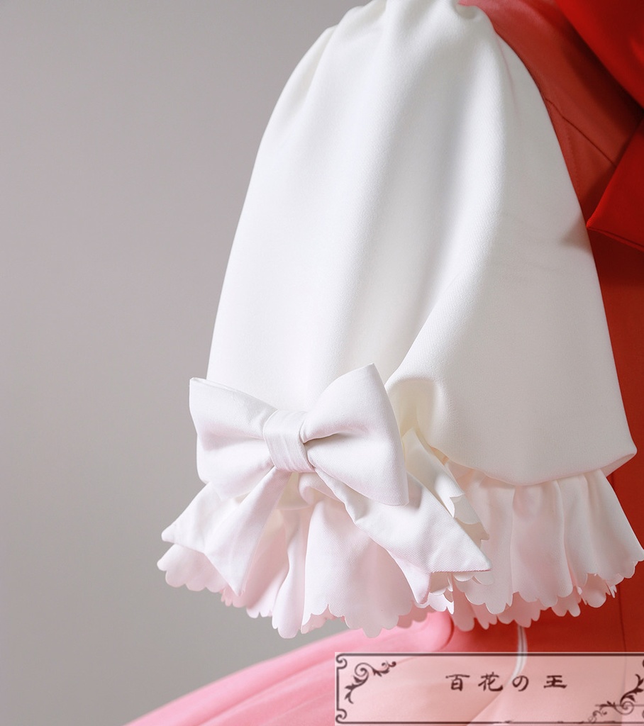 カードキャプターさくら 木之本桜 バトル コスプレ衣装 コスチューム 『裾=七層』