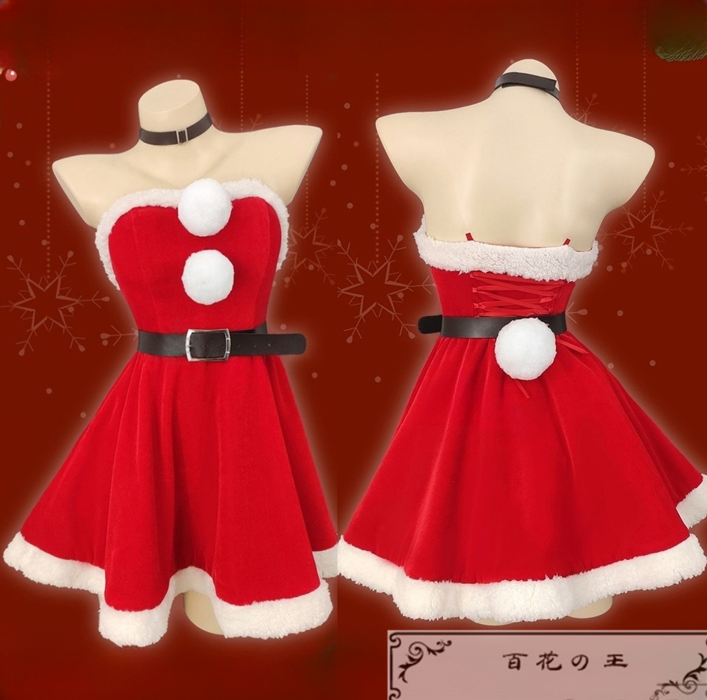 在庫品  青春ブタ野郎はバニーガール先輩の夢を見ない 桜島麻衣 セクシー クリスマス服 コスプレ衣装 コスチューム