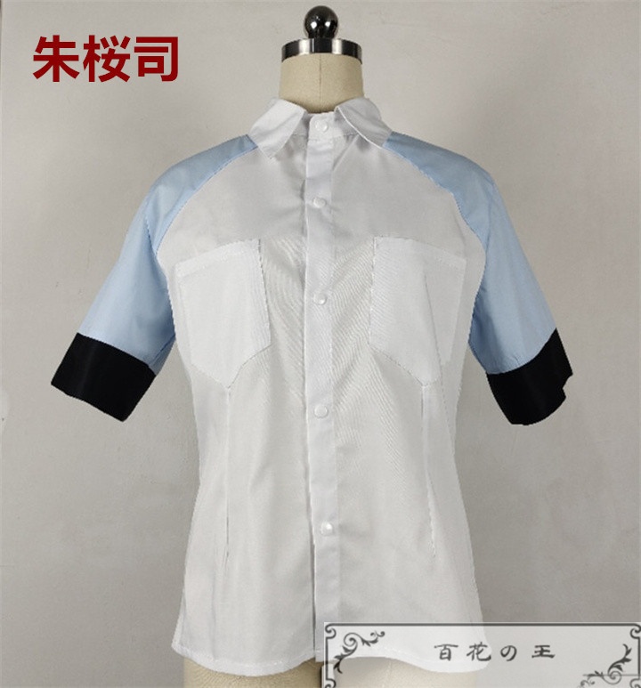 『一部在庫あり』  あんスタ カフェシナモン 朱桜司 シャツ  コスプレ衣装 コスチューム