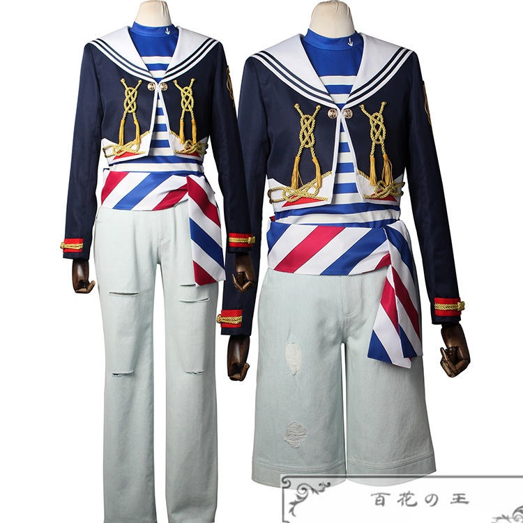 ツイステ ポートフェスト潮風のブラスビート セーラー服 ルーク フロイド ラギー コスプレ衣装 コスチューム