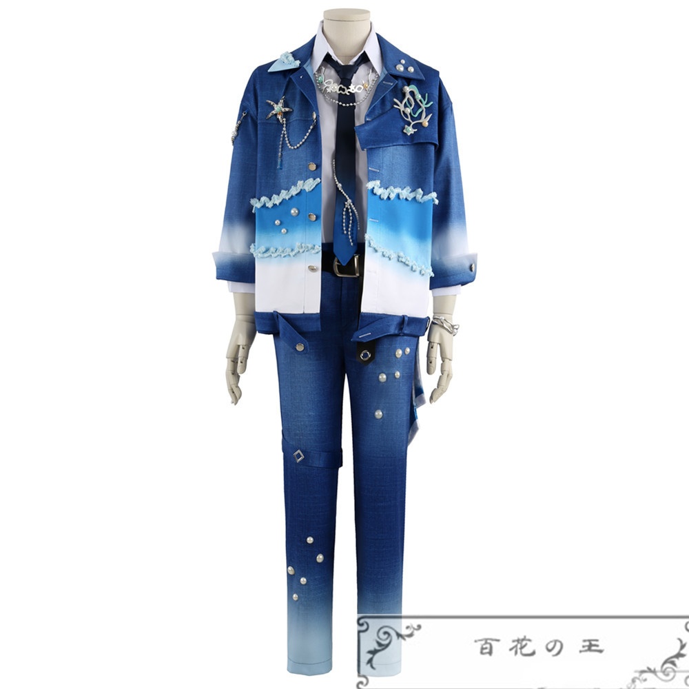 あんスタ SELECTION 10 UNIT SONG 第三弾 Neptu(ネプトゥ)遊木真 深海奏汰 巴日和 乙狩アドニス 神崎颯馬 月永レオ 青葉つむぎ コスプレ衣装 コスチューム