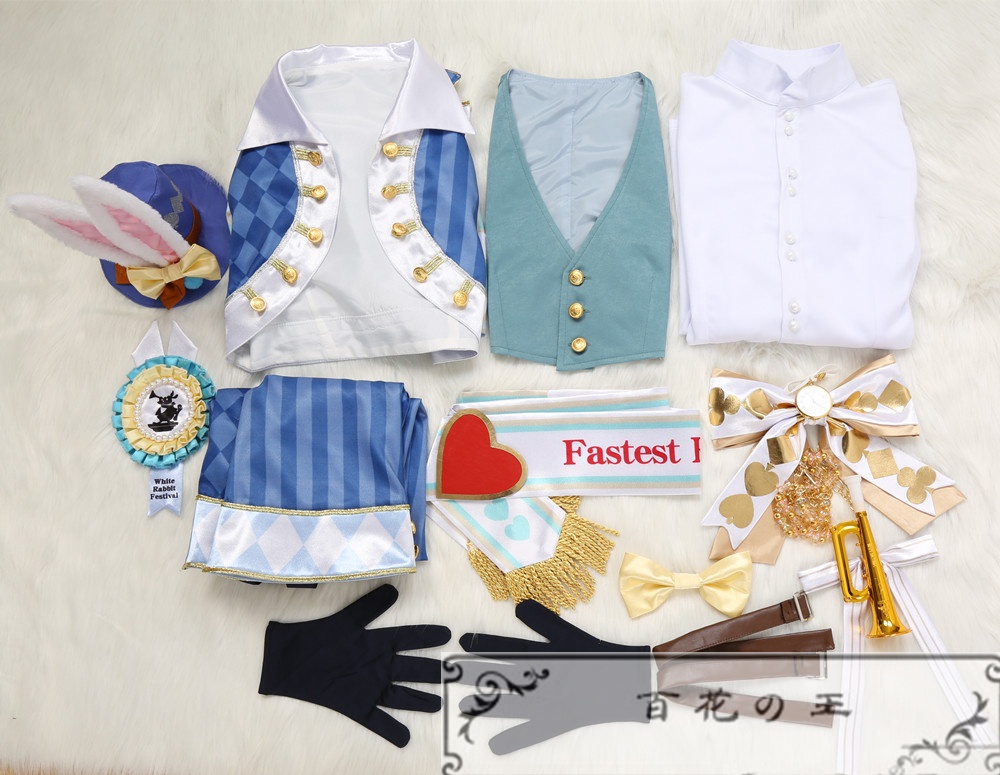 ツイステ 薔薇の王国のホワイトラビットフェス Deuce デュース ラビットウェア コスプレ衣装 コスチューム