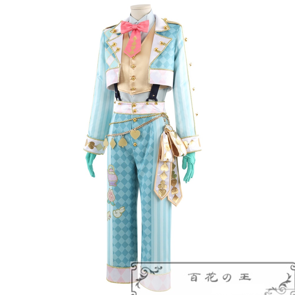 ツイステ 薔薇の王国のホワイトラビットフェス フロイド コスプレ衣装 コスチューム 帽子付き