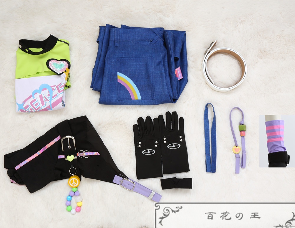 あんスタ 花群冬芽 日々樹渉 紫之創 椎名ニキ 仁兎なずな 三毛縞斑 ユメ らびゅ&ピース伝説衣装 コスプレ衣装 コスチューム