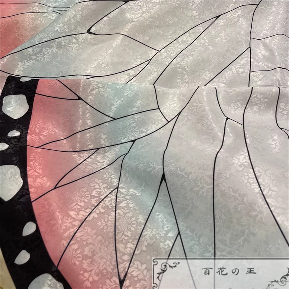 在庫品 胡蝶しのぶ コスプレ衣装 コスチューム 暗紋付き生地