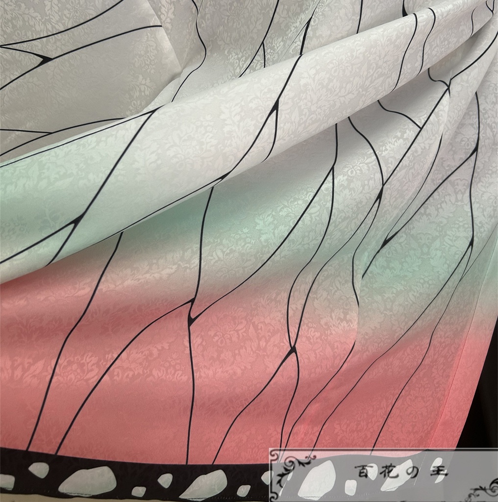 在庫品 胡蝶しのぶ コスプレ衣装 コスチューム 暗紋付き生地