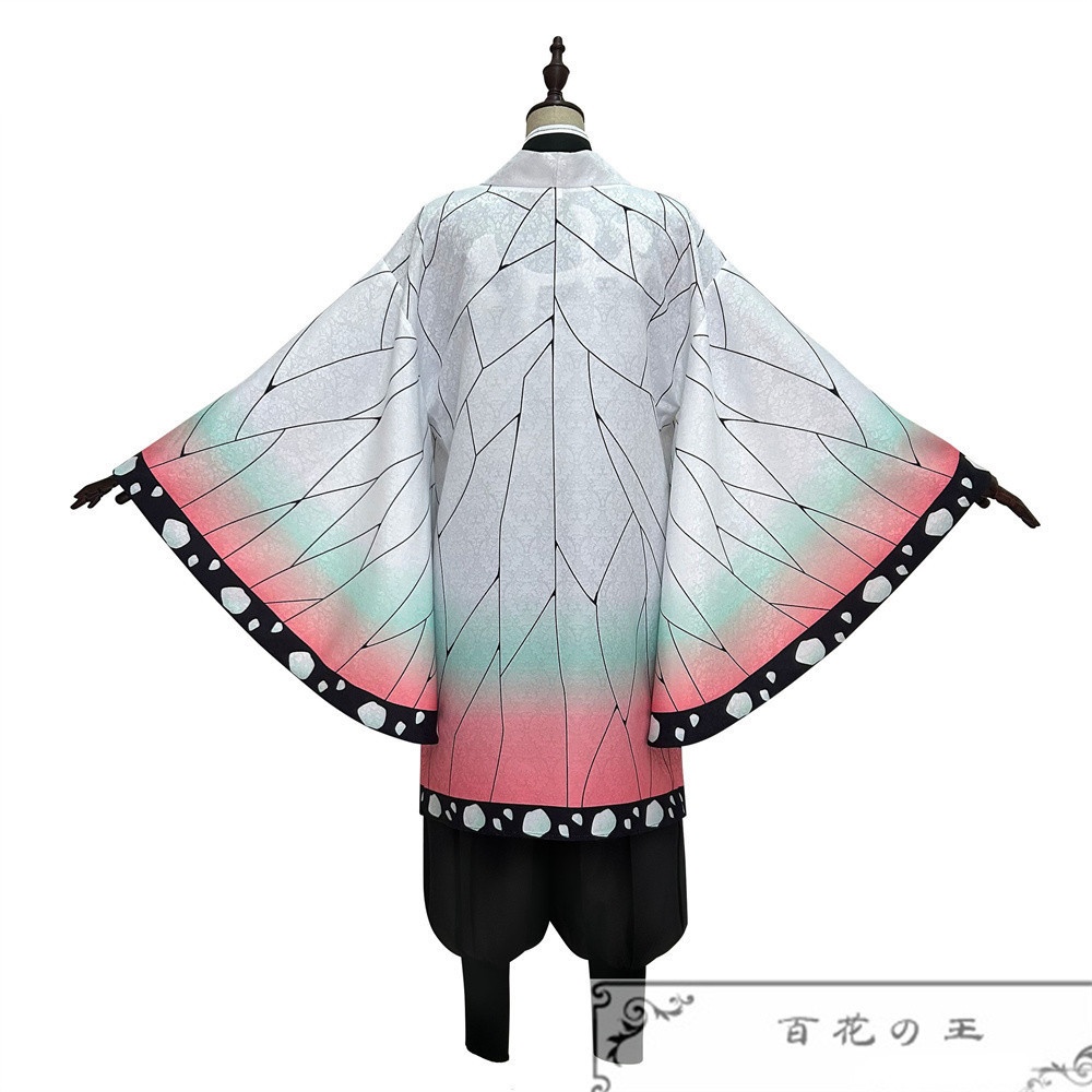 在庫品 胡蝶しのぶ コスプレ衣装 コスチューム 暗紋付き生地