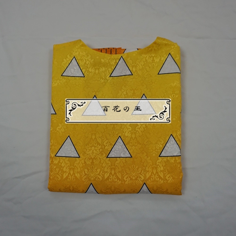 在庫品 暗紋付き 我妻善逸 鬼殺隊制服 コスプレ衣装 コスチューム