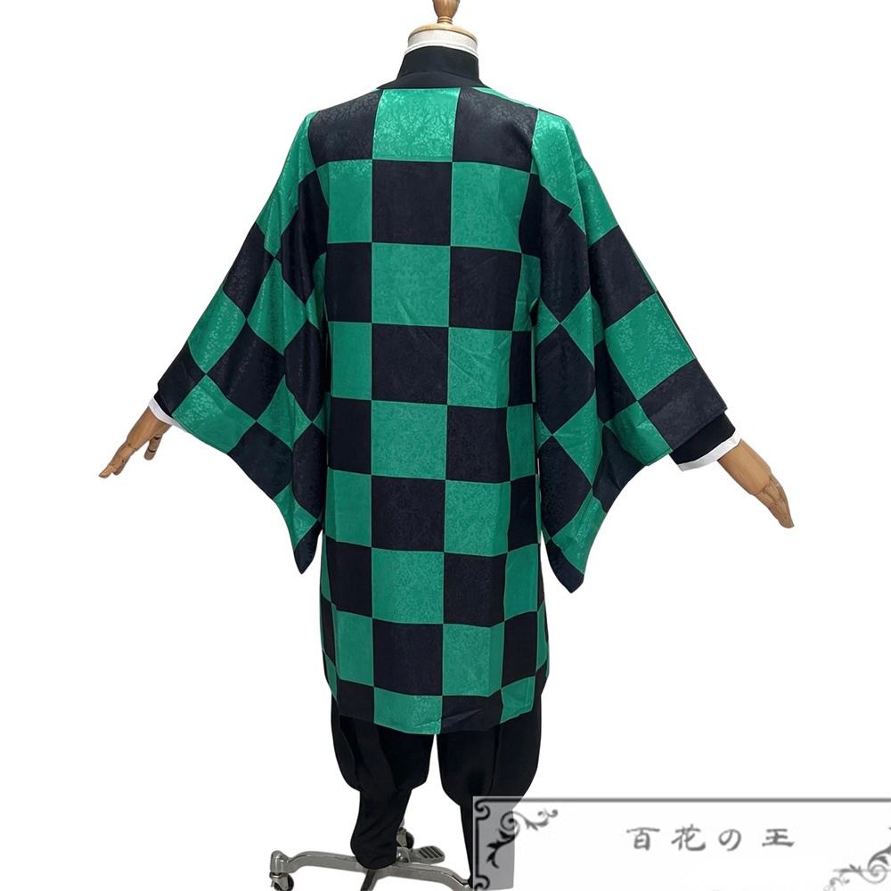 在庫品 暗紋付き 竈門炭治郎 鬼殺隊制服 コスプレ衣装 コスチューム