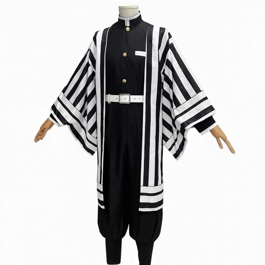 在庫品 暗紋付き 伊黒小芭内 鬼殺隊制服 コスプレ衣装 コスチューム  蛇道具 追加購入可能