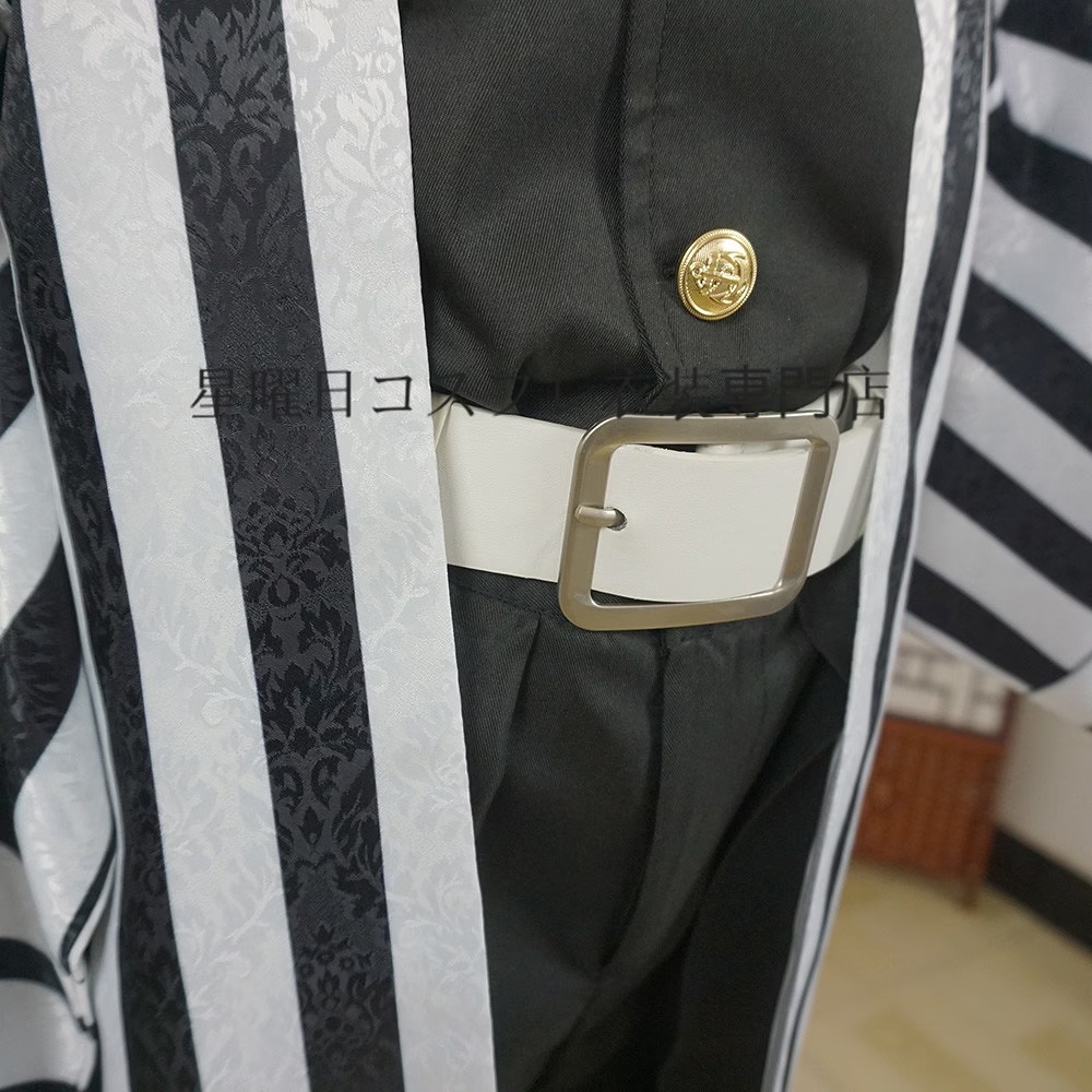 在庫品 暗紋付き 伊黒小芭内 鬼殺隊制服 コスプレ衣装 コスチューム 蛇道具 追加購入可能