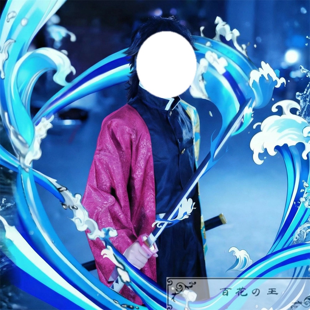 在庫品 暗紋付き 竈門炭治郎 鬼殺隊制服 コスプレ衣装 コスチューム