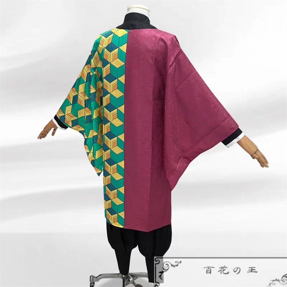 在庫品 暗紋付き 竈門炭治郎 鬼殺隊制服 コスプレ衣装 コスチューム