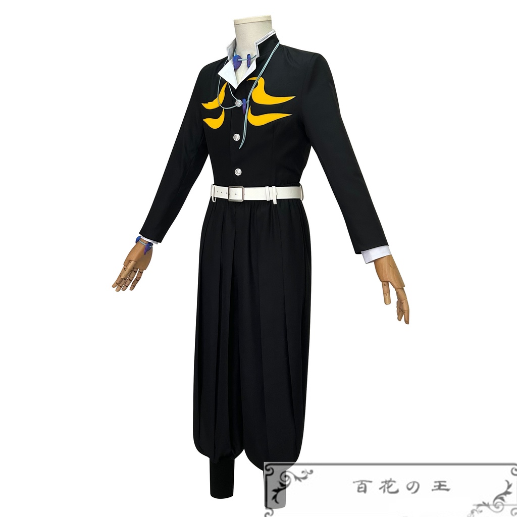 『一部在庫あり』 獪岳 かいがく コスプレ衣装 コスチューム 暗紋付き生地