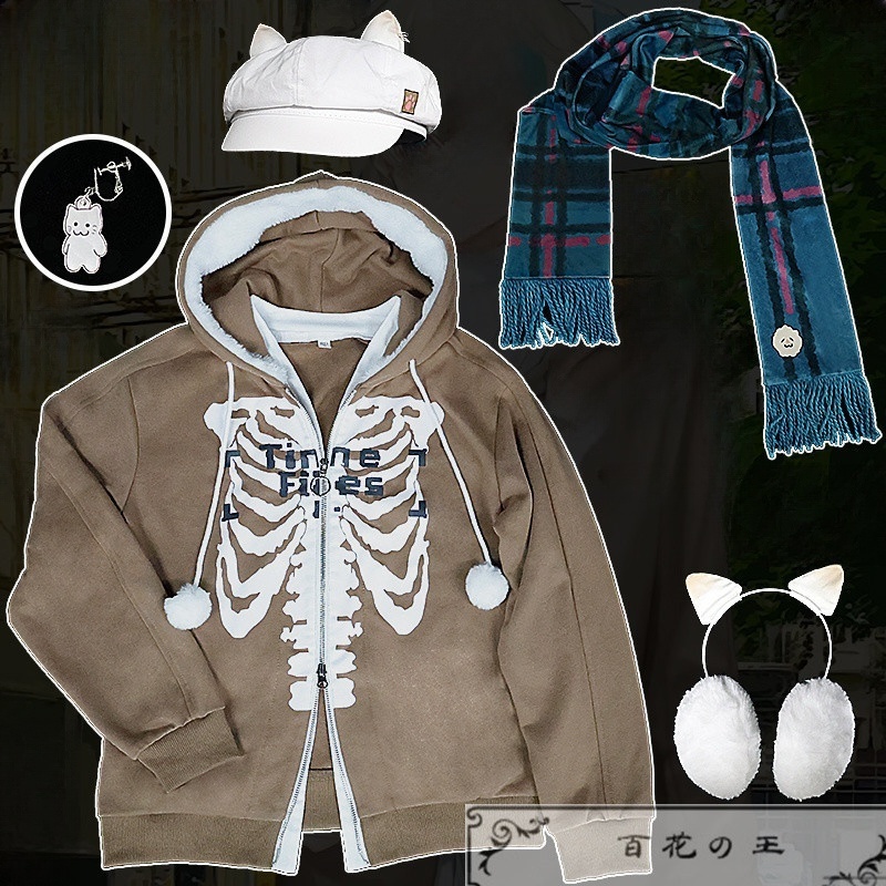 在庫品 VTuber にじさんじ アザ Aza 冬服 マフラー付き コスプレ衣装 コスチューム